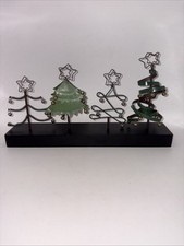 Vintage Pier 1 Imports Christmas Trees Photo Holder Wire Picture Holders