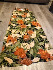 Hawaiian Sleeveless Tank Dress Medium M 100% Rayon Black Green and Brown H394