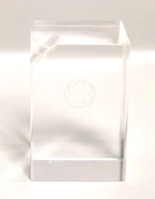 Old Stock Montblanc Pen Rest Stand Clear Lucite Display Pen