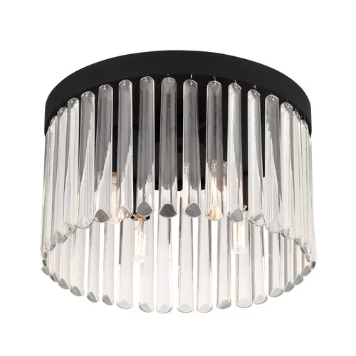 Emory 4-Light Ceiling Mount in Forge Black - Picture 4 of 6