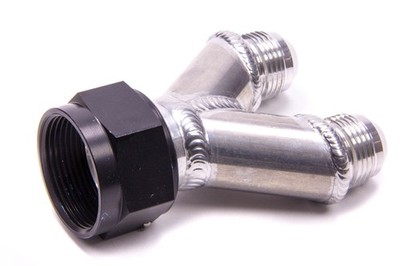 Peterson Fluid Systems Y-Manifold - 20an Female Swivel To 2 - 12an Male