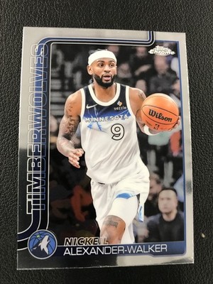 2025-26 Topps Chrome #193 Nickeil Alexander-Walker Minnesota Timberwolves