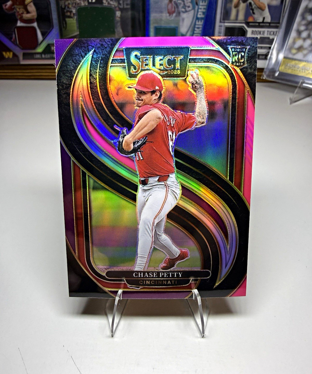 Panini 2025 Select Baseball Chase Petty ROOKIE Pink & Purple Prizm #184 /199💎🔥