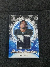 2023 Donruss #HS-TTU Tre Tucker Rookie Holiday Sweater Relics