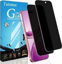 2 Pack Privacy Screen Protector for Iphone 15 Pro/15 6.1-Inch  Anti-Spy Private