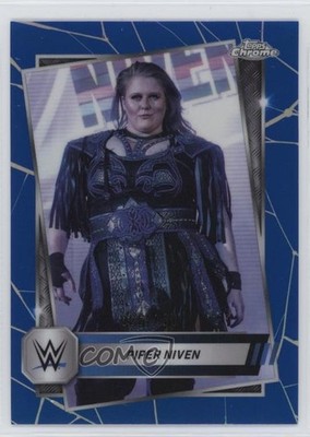 2025 Topps Chrome WWE Blue Refractor 86/150 Piper Niven #152 1jj7