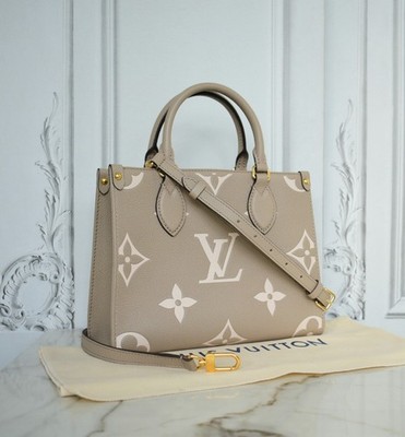Louis Vuitton Onthego Pm Monogram EMPREINTE LEDER M45779 Tourterelle Bicolor 