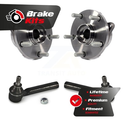 Front Wheel Bearing And Tie Rod End Kit For 2004-2014 Subaru Impreza WRX STI