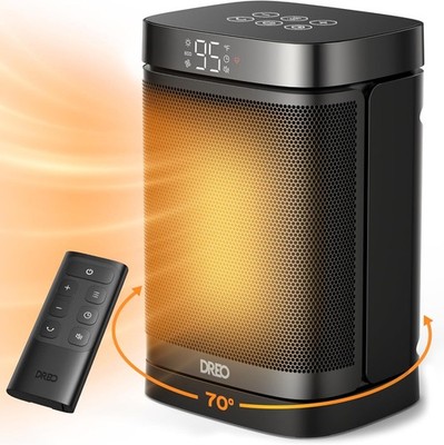 DREO Space Heater, 1500W Portable Electric Heaters for Indoor Use, PTC Ceramic H