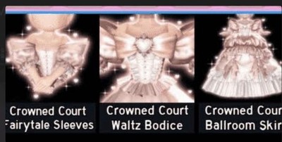 Roblox Royale High Crowned Court Set