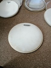 Never played 13 Evans g1 coated snare tom head skin 2 available - aquarian meinl