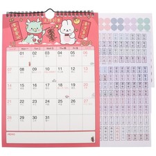 1 Set of Monthly Calendar Holiday Count Down Calendar 2024 Daily Calendar for