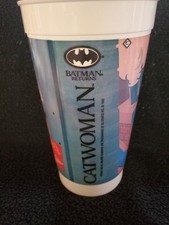 1992 McDONALD'S CATWOMAN - BATMAN RETURNS - Plastic Cup