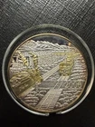 2006 White Pass Yukon Route Gold Gilded Coin 1 T Oz .999 Fine Silver Round