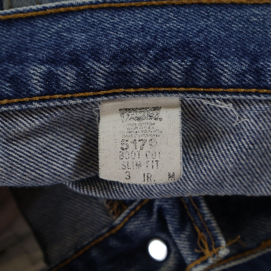 Levi's 90- 517 BOOT CUT SLIM FIT DENIM PANTS Button Back 379 Small E Used 94d0a6 thumbnail 8