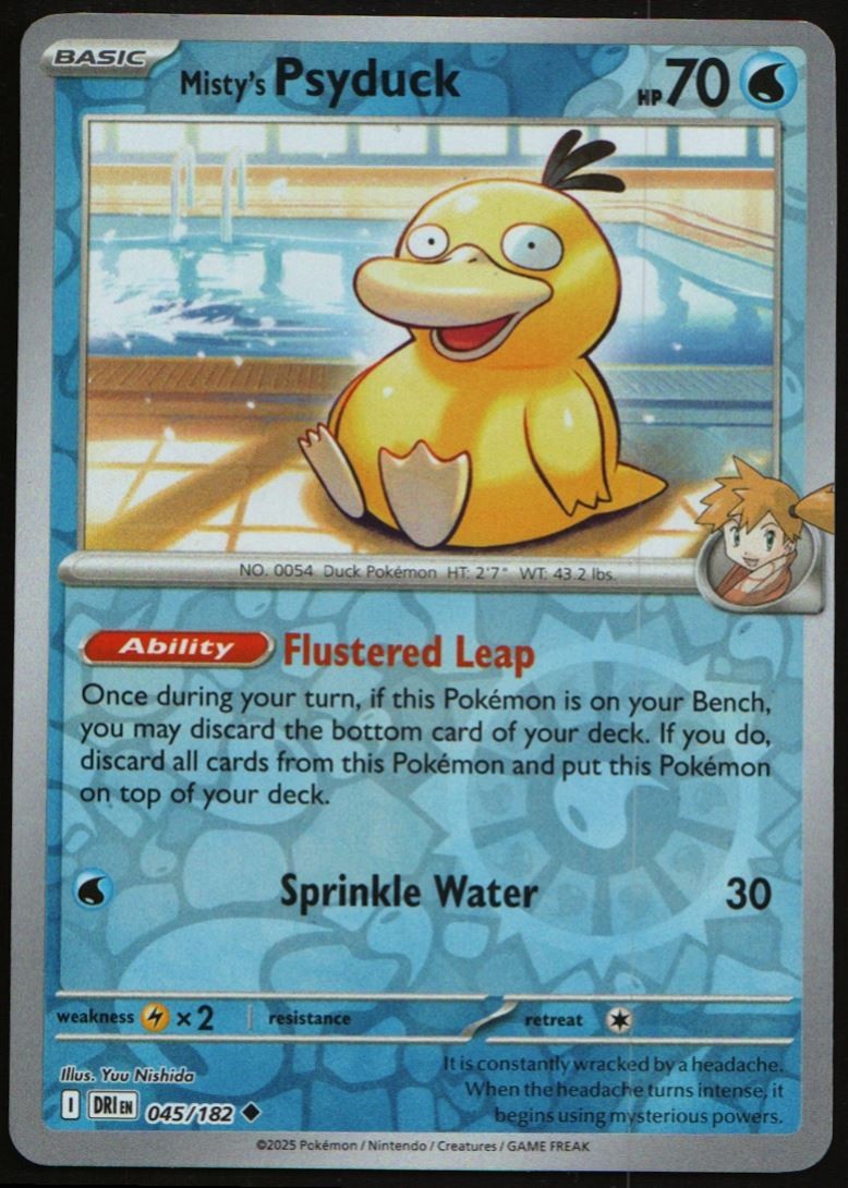 2025 Scarlet & Violet Series - Destined Rivals Misty's Psyduck Uncommon #45