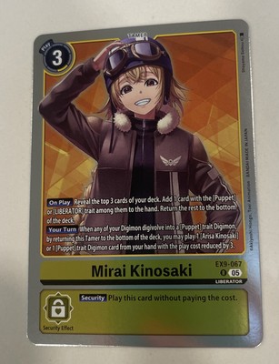 Mirai Kinosaki Ex9-067 R Versus Monsters Digimon TCG NM | eBay
