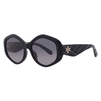 Tory Burch Kira Grey Gradient Polar Geometric Ladies Sunglasses TY7217U 1709T3