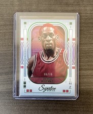 2025-26 Panini Signature Series Dennis Rodman #99 Green /65 - Chicago Bulls