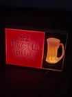 Vintage rare Olympia Gold Lighted beer Bar sign 21x14 mancave pub it's the water
