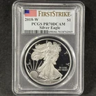 2018-W $1 American Silver Eagle Proof West Point First Strike PCGS PR 70 DCAM