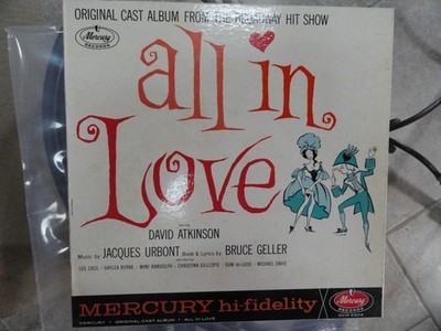 VINYL RECORD LP S ALL IN LOVE #2 ORIG CAST ALBUM FROM HIT SHOW MERCURY OCM-2204