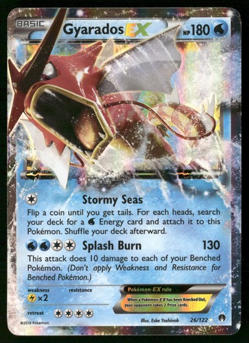Gyarados EX 26/122 Ultra Rare XY - BREAKpoint Pokemon Holo