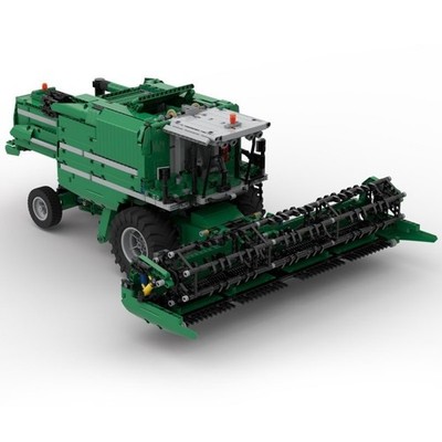 Mocs Bricks Sets Sci-tech RC Combine Harvester 3494 Parts Building Toys
