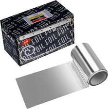 2 Packs/12M Silver Aluminium Hair Foil Roll - 8.5cm x 6m Each - Hair Coloring,