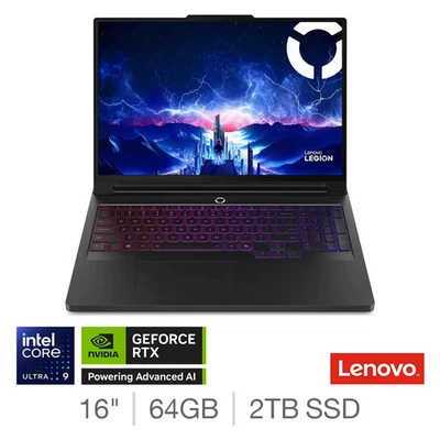 Lenovo Legion Pro 7 Ultra 9, 64GB RAM, 2TB SSD, RTX 5090, 16 Zoll, Gaming Laptop