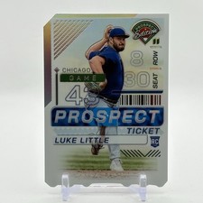 2024 Prospect Edition Luke Little Die-Cut Ticket Stub Holo Prizm /43 (RC) - Cubs