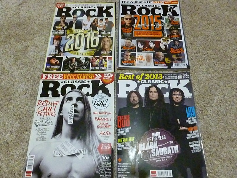 Lot of 4 CLASSIC ROCK Magazines Black Sabbath, bowie, Metallica, AC/DC, Page