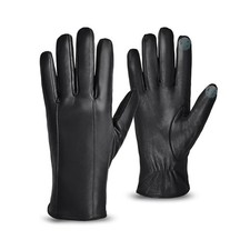 Men s Touchscreen Leather Gloves Sheepskin Winter Gloves with Cashmere Lined,...
