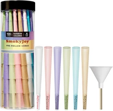 Cones Rolling King Size Papers Cones - 100 Pack Colorful Preroll Pre Rolls Paper