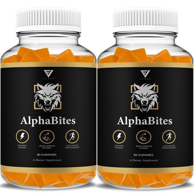 (2 Pack) Alpha Bites Gummies AlphaBites Max Performance Gummy (2 Month Supply)