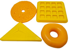 Play Food Breakfast Lot Bagel, Toast, Waffle  Donut