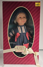 Vintage Jesmar Robby 18" Vinyl Boy Doll Blonde Hair Blue Jumper Hat COA