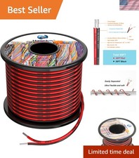 60ft 16 AWG Silicone Electrical Wire - 30ft Black  Red, Tinned Copper Strands
