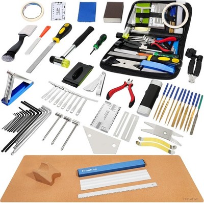 Guitar Luthier Repair Tool Kit with Neck Rest