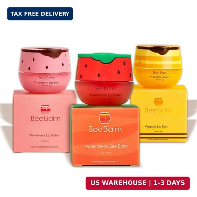 Original My Bee Balm Lip Balm - Hydrating Lip Care with Watermelon, Strawberry &