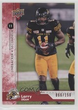 2018 Upper Deck CFL Red 66/150 Larry Dean #66 m7v