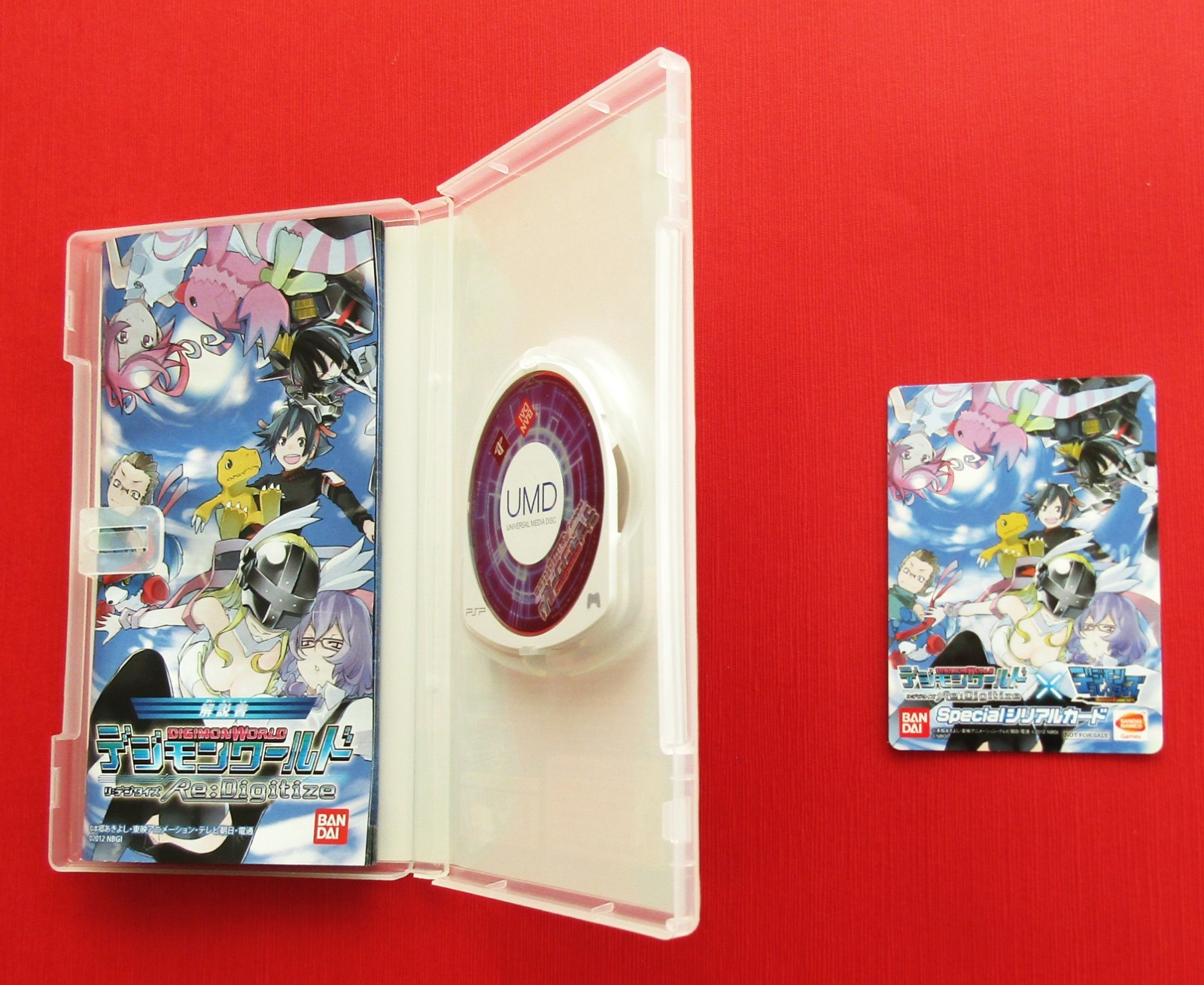 PSP Digimon Adventure & World Re Digitize Limited Card set of 2 Japanese