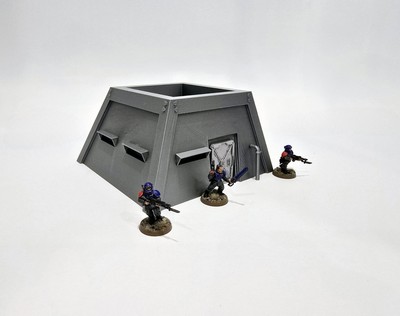 3D Printed Terrain Sci-Fi Wargaming Fortified Bunker Perfect for 40K & Kill Team
