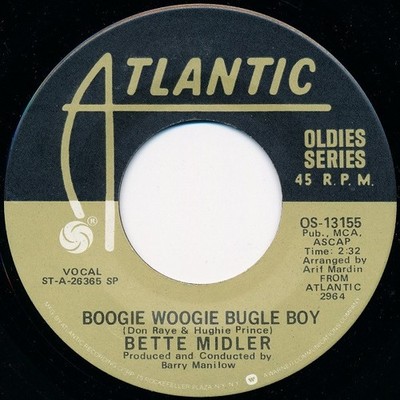 Bette Midler - Boogie Woogie Bugle Boy / Do You Want To Dance  - Use - G8100z