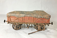 Skytrex O Gauge SMR21A 10T 5 plank wagon with tarpaulined load weathered no boxB