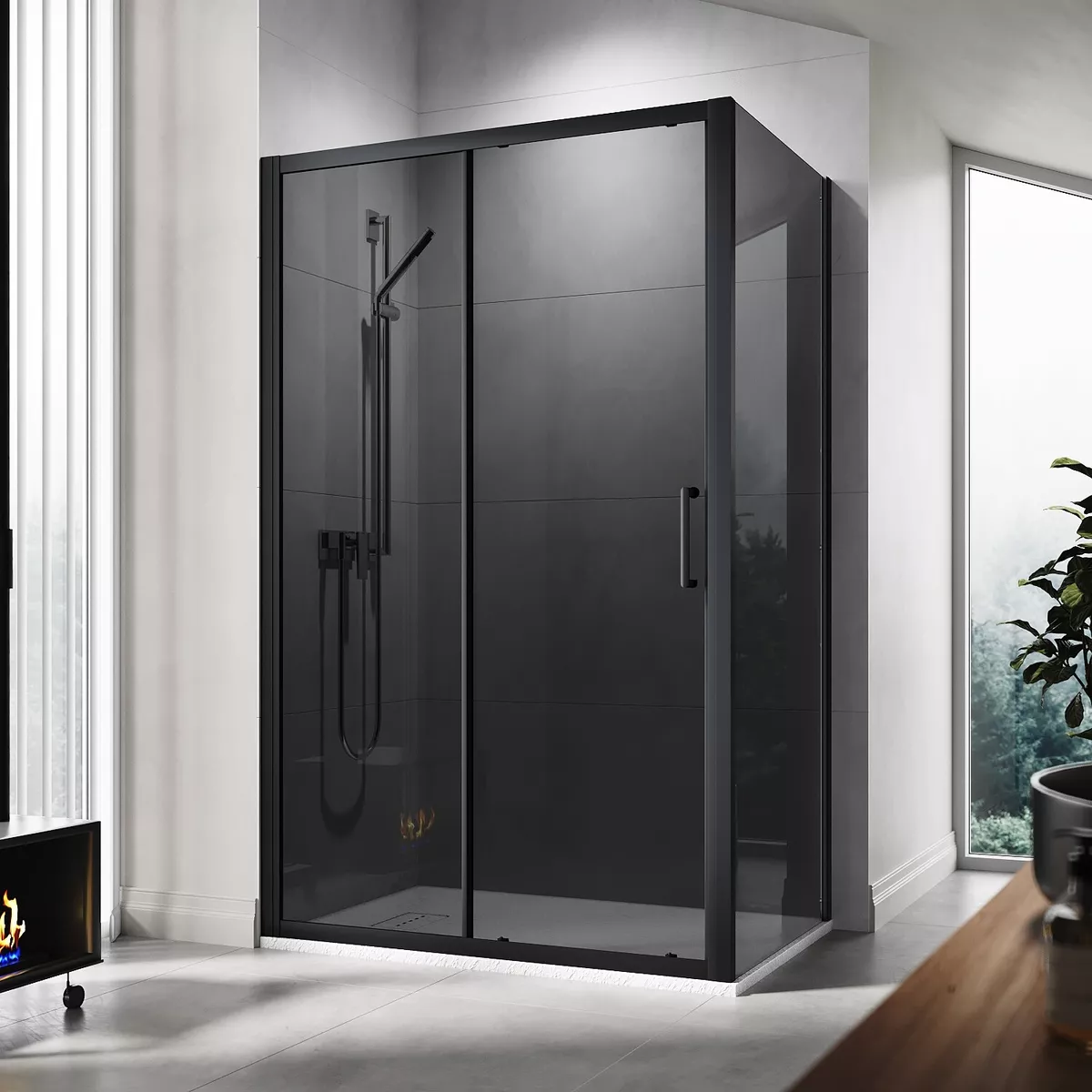 Black shower tray deals