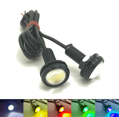 Xenon weiß 10 W High Power 23 mm LED Adlerauge Spot DRL Markierungsleuchten Schraube schwarz