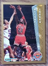 Michael Jordan 1992-93 NBA Fleer League Leader #238 Chicago Bulls GOAT