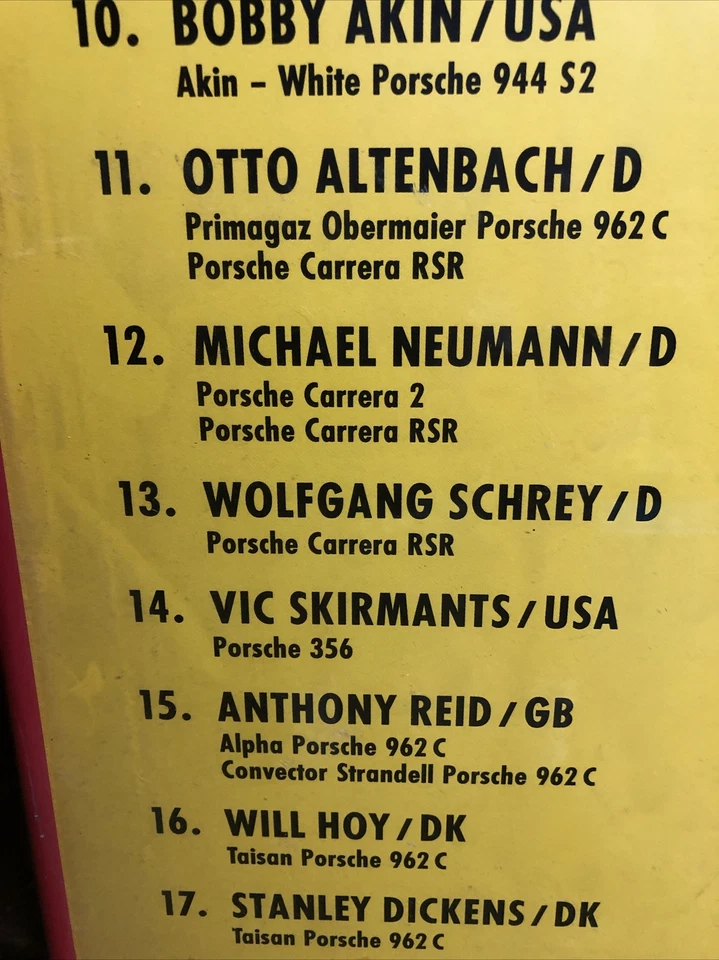 AWESOME FACTORY Porsche poster Porsche Cup 90 VIC SKIRMANTS PORSCHE - Image 3 of 3