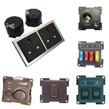 CBE Double Frame & 12v Socket, 12v Voltmeter, TV Aerial, 12v USB, 240v Socket